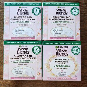 GARNIER Whole Blends Shampoo Bar Oat Delicacy Lot of 4 BNIP